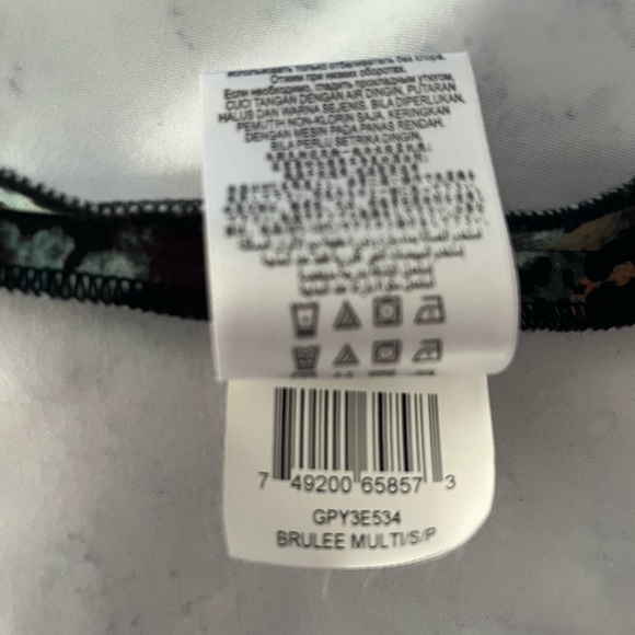 BCBG Paint Splatter Brulee Stretchy Skater Circle Mini Skirt Small - Picture 5 of 5